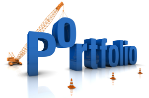 portfolio construction image from http://learningkeeper.com/homeschool-portfolios/